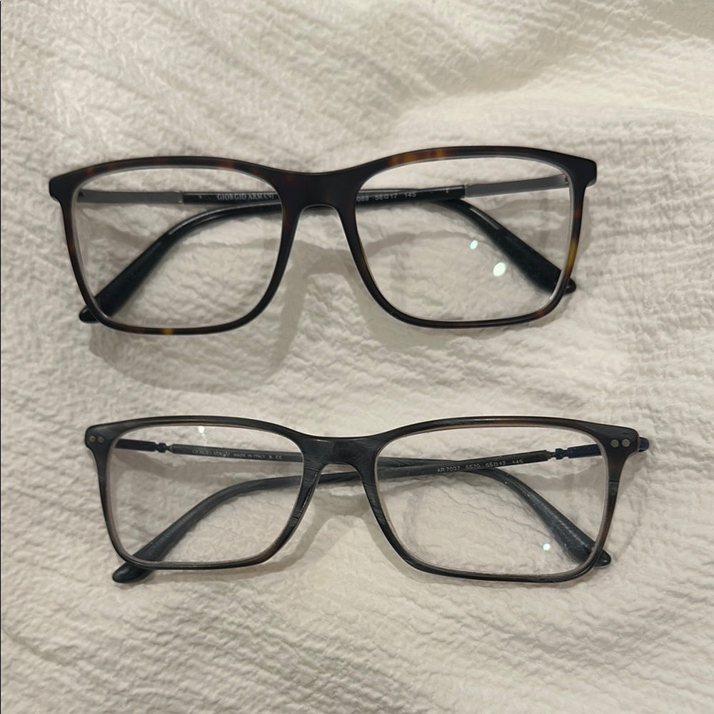 Two Pairs - Giorgio Armani Glasses Frames